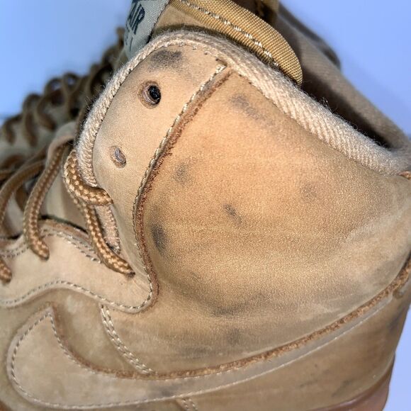 Nike Air Force 1 High 'Flax' Wheat Brown 922066-203 Boy’s 7Y - Picture 14 of 16
